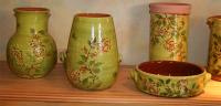 pichet-vase--plat  gratin-brique  vin
